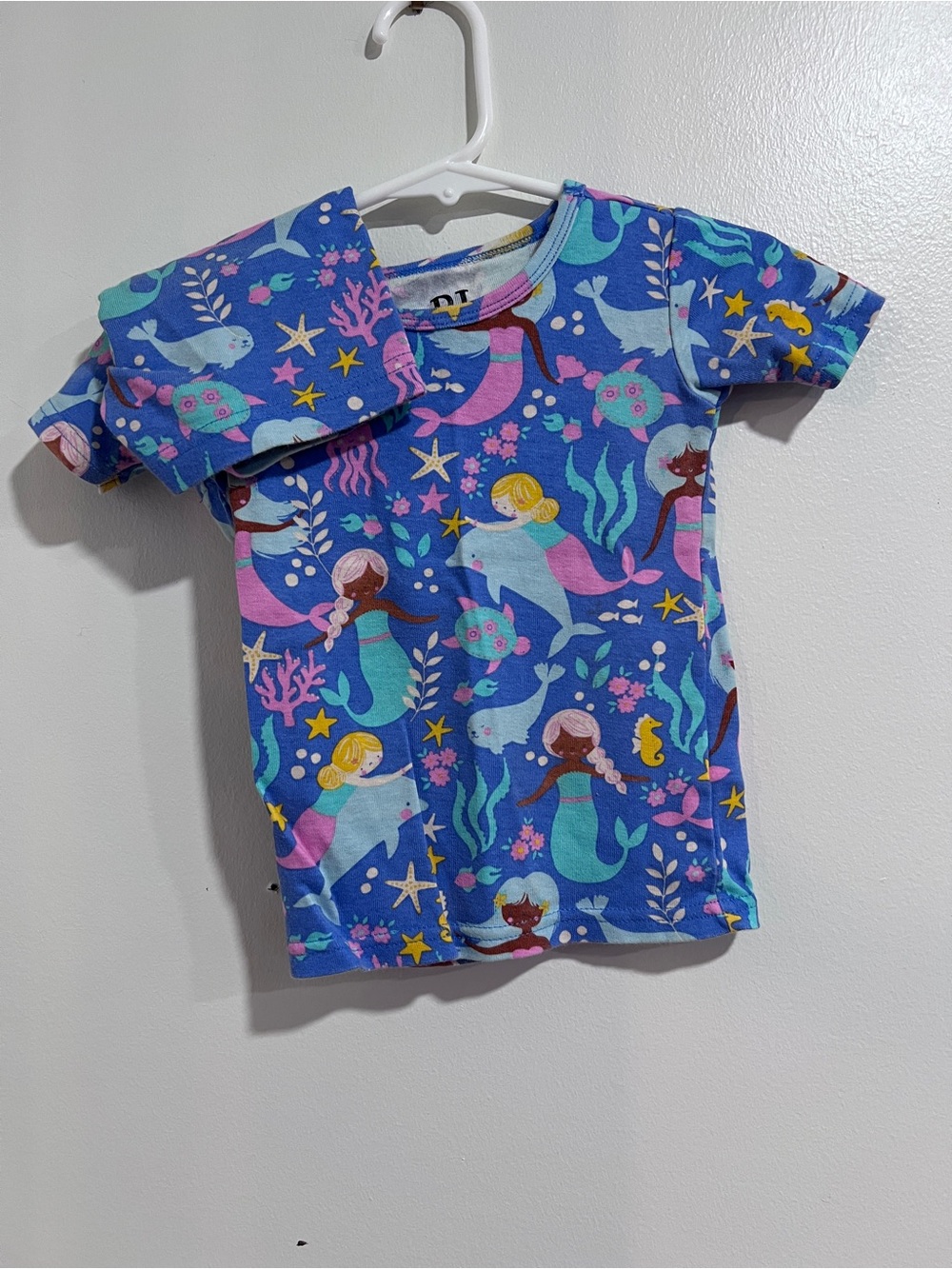 PJ Place by Children's Place Toddler 2T Blue Mermaid Ocean Snug Fit PJ Set GUC